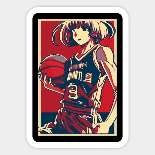 Anime Basketball Player Sticker by DesignArchitect